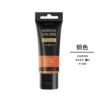 Qiaoergonei 75ml Acrylfarbe Set, 30 Farben, wasserfest - 11