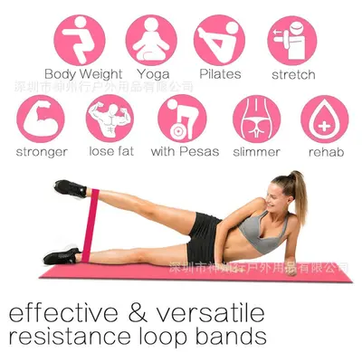 Yoga Resistance Band Set for Strength Training and Rehabilitation, Pull Ring