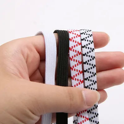 Elastikband, doppellagiges Latex, breit, flach gewebt, hochelastisch - 4