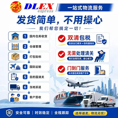 European Line FBA Freight, DHL/UPS/FedEx, Customs and Duties Included