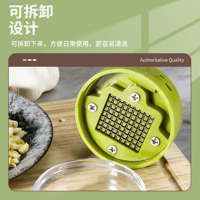 Manual garlic mincer, compact, multifunctional - 5