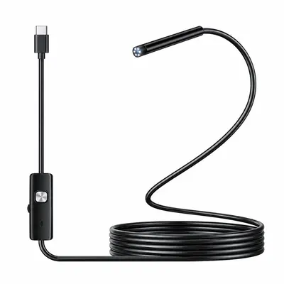 HD-Industrie-Endoskop Smartphone-Kamera USB-C Rohrleitungsprüfung Klimaanlage Abwasserkanal Inspektionssonde Wartungswerkzeug