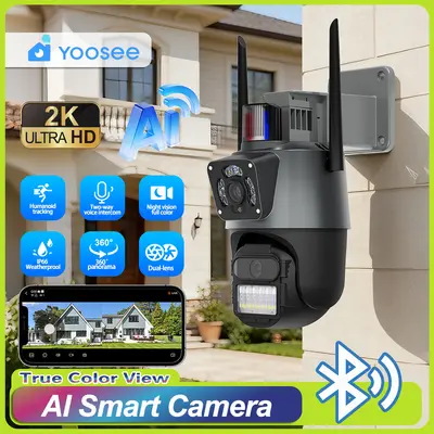 yoosee跨境爆款室外防水AI监控摄像头夜视高清WiFi家用CCTV监控器