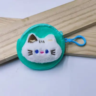 Sevimli hayvan figürlü peluş bozuk para cüzdanı, mini - 13
