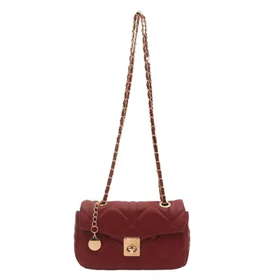 Damen-Achseltasche mit Kette, einfarbig, Frühlingsmodell - 6