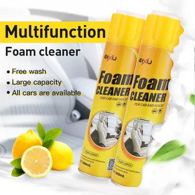 Multipurpose Foam Cleaner for Car Interior and Leather, Waterless