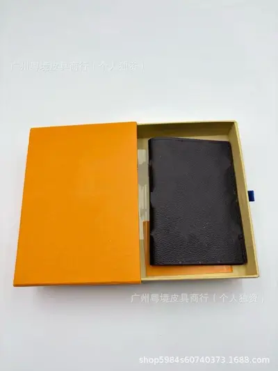 Pasaport cüzdanı vintage monogram çok kartlı belge organizer
