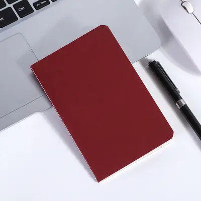 Grenzüberschreitendes farbiges A6 liniertes Notizbuch aus Kraftpapier, bedruckbar mit Logo, Schüler-Hausaufgabenheft, weiches Kopier-Notizbuch, Laptop-Notizbuch