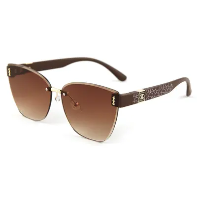 Frameless Cut-Edge Women's Sunglasses, UV Protection - 4
