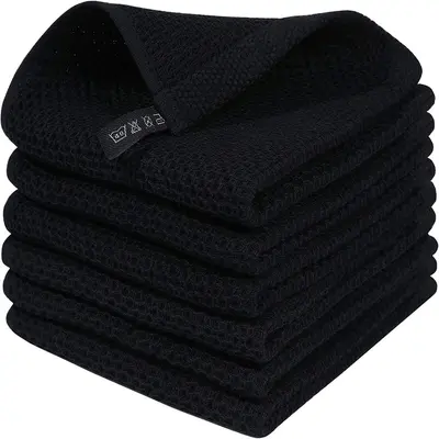 Amazon's Best-Selling Pure Cotton Honeycomb Kitchen Square Towel Set, Easy-to-Clean Looped Waffle Square Towel Wholesale - 3