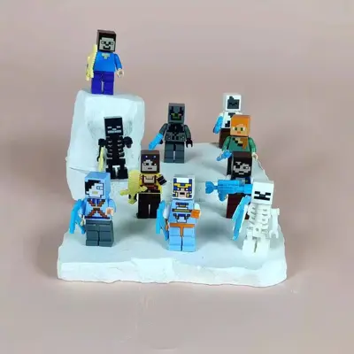 Küçük Parçalı Yapı Blokları, Figür Minifigür Yapı Oyuncağı - 4