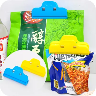 多彩塑料封口夹 食品袋零食封口夹子 多用大号密封夹 食物封袋夹