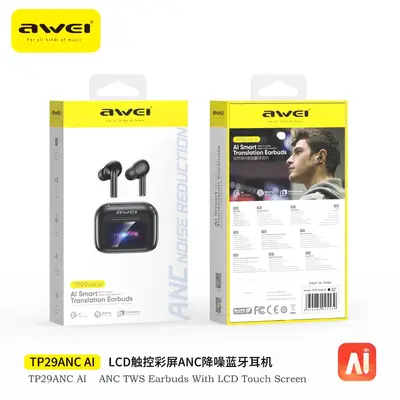 用维AI Smart Translation Bluetooth-Kopfhörer 2026 Neues Modell Anrufgeräuschunterdrückung Multifunktion Touch-Farbbildschirm Kabellose Kopfhörer