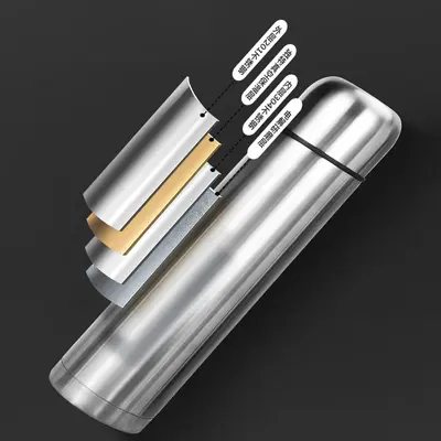 Large Capacity 304 Stainless Steel Double-Wall Vacuum Water Bottle - 5