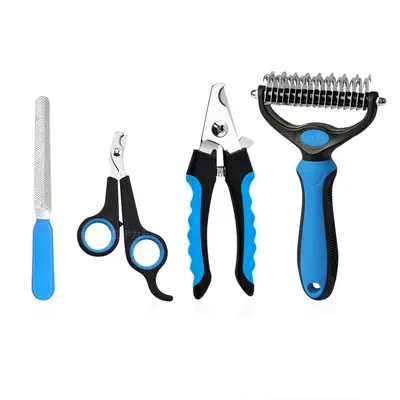 Cat and Dog Grooming Set with Nail Clipper, Comb and File - 7