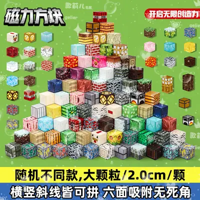 Minecraft Manyetik Blok Yapı Seti, 3D Birleştirme, Çocuk Eğitici Manyetik Oyuncak - 2