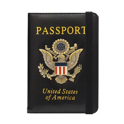 RFID-protected passport holder with multi-card slots