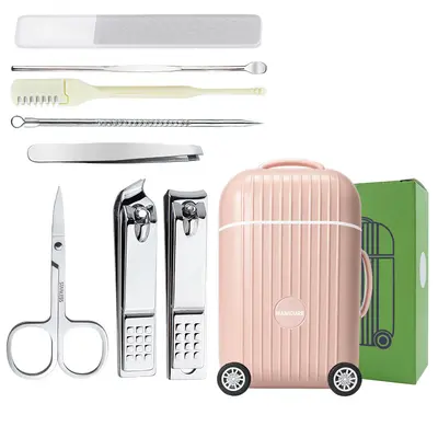 Mini travel nail care set, portable nail clippers - 12