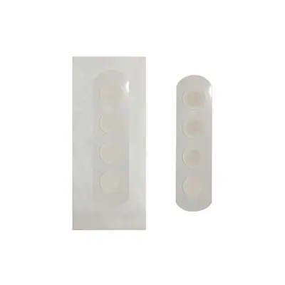 12-Piece Edge-Sealing Hydrocolloid Pimple Patch, Transparent Round - 12