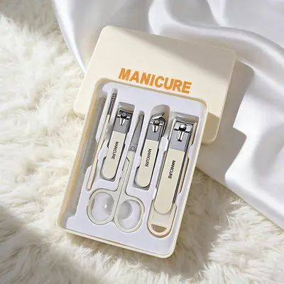Nail clipper set, anti-splash, home use, cleaning tool - 7