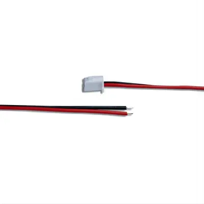 Red and Black XH Terminal Cable, 2P Harness, 2.54 mm