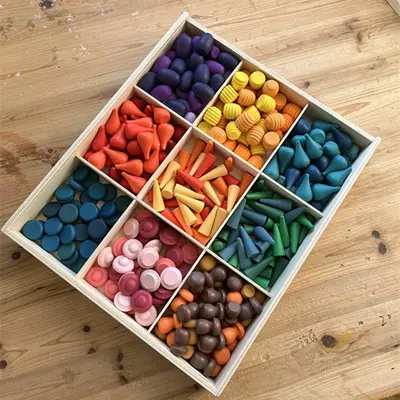 Waldorf Holzbausteine, DIY-Spielzeug