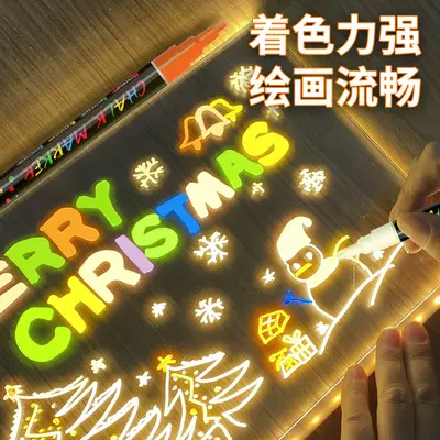 Somei Qike erasable glass light board marker pen 3MM graffiti marker chalkboard pen dust-free signboard painting liquid chalk