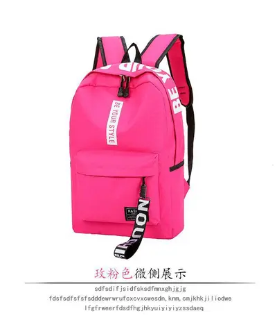 2026er koreanische Schultertasche mit Buchstabenmotiv für Jungen und Mädchen, Mittel- und Oberschüler, Schultasche für Damen mit großem Fassungsvermögen, Campus-Segeltuch-Rucksack - 10