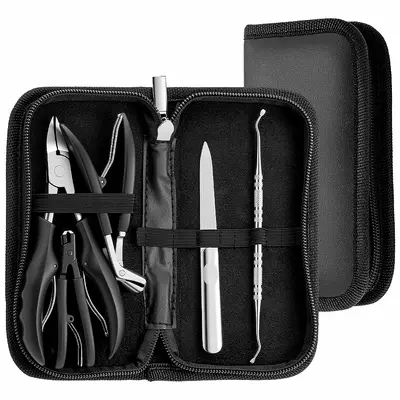 Nagelpflege-Set 5-teilig mit Reißverschluss-Tasche - 5