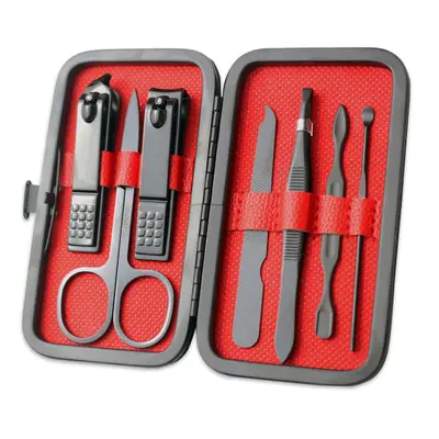 7/8 Series Manicure Set with Nail Scissors, Black - 6