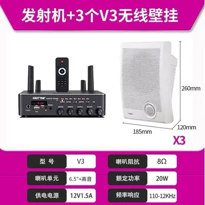 Xianke V1 Wireless Wall-Mounted Bluetooth Speaker Set, Waterproof - 9