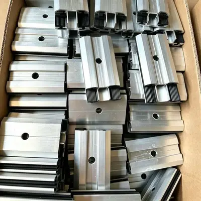Frameless Photovoltaic Thin-Film Clamp Block, Thin-Film Pressure Plate for PV Modules, Aluminum Alloy PV Accessory, Thin-Film Fixing Clip