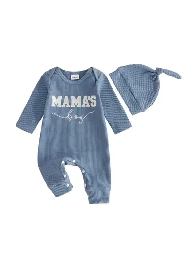 Newborn Triangle Romper 2-Piece Set, Short Sleeve Baby Bodysuit