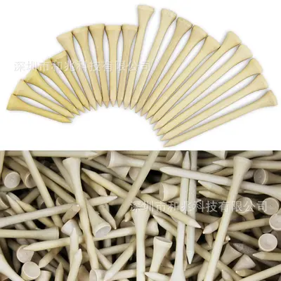 Coloured Wooden Golf Tees, Four Styles