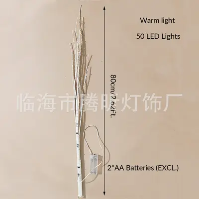 Artificial Branch LED String Lights, Rattan Style, Room and Bedroom Decoration - 4