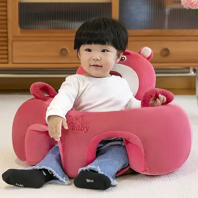 Plüsch-Babysofa zum Sitzenlernen mit sturzsicherer Rückenlehne