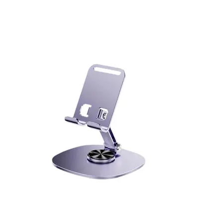 Metal Foldable Rotatable Desktop Phone and Tablet Stand with Printable Logo - 6