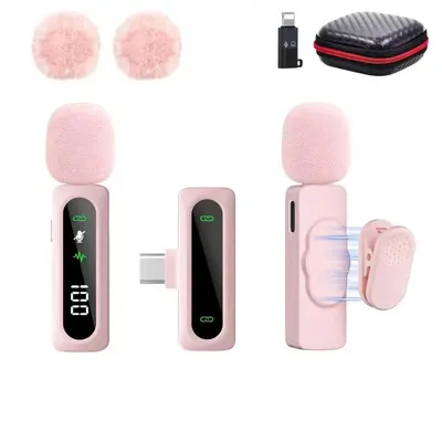 S2 Wireless Lavalier Microphone with Magnetic Clip and Digital Display - 9