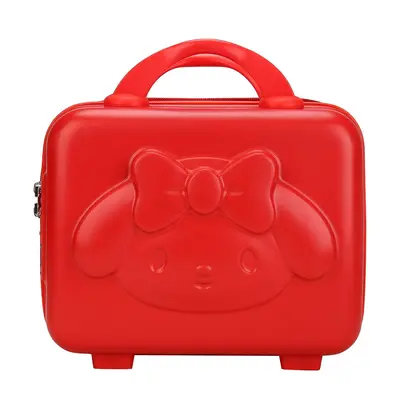Long-eared rabbit figured bow suitcase, 14 inch luggage suitcase, travel bag, cosmetic bag, zippered bear figured cosmetic bag, 14 inch. - 8