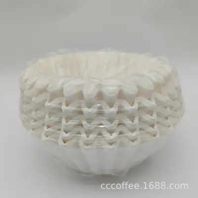 21g Hand-Drip Coffee Filter Paper, Bowl-Shaped Wave Pattern, Folding