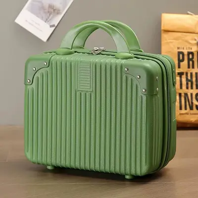 Portable Mini Suitcase with Combination Lock, Cosmetic Bag, Carry-On Size - 11
