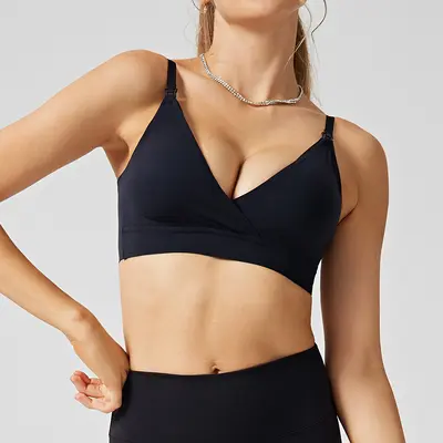Figurformendes Sportset für Damen mit Yoga-Kleidung und Tanz-BH - 11