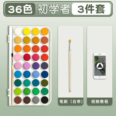 Deli Solid Watercolor Paint Set, 36 and 48 Colors, Professional and Beginner - 9