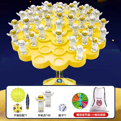 Balance Astronaut Stacking Tree Game, Educational Parent-Child Desktop Toy - 9