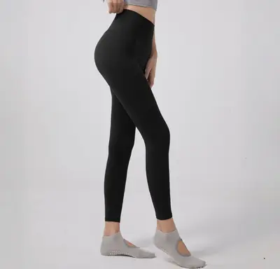 Çıplak Hisli Yoga Taytı, Yüksek Bel, Dikişsiz, Yaz Incelti - 11