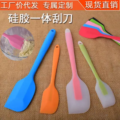 Hepsi bir arada her şey dahil şeffaf silikon kazıyıcı karıştırma kreması tereyağı kauçuk spatula kazıyıcı kek pişirme kazıyıcı aracı - 2