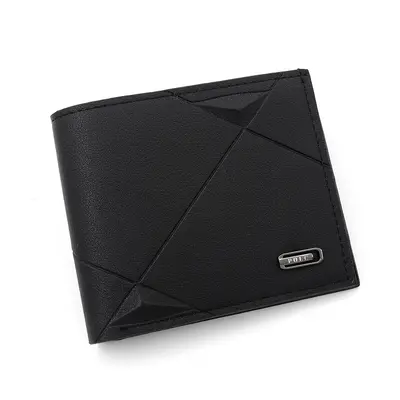 Men's Short Wallet, Multi-Card Slots, Slim Bi-Fold, Soft Leather - 8