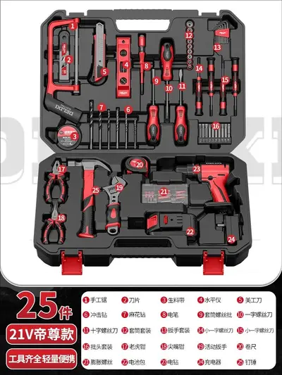 Delixi 12V cordless electric drill tool set - 12