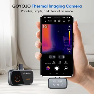 256x192 Typ-C Smartphone-Wärmebildkamera für Stromleitungs-Fehlersuche