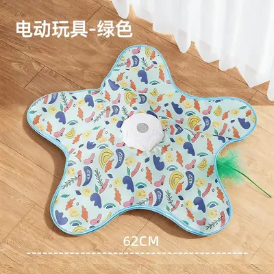 Electric Round Cat Teaser Ball with Hunting Cover, Self-Play Toy - 8